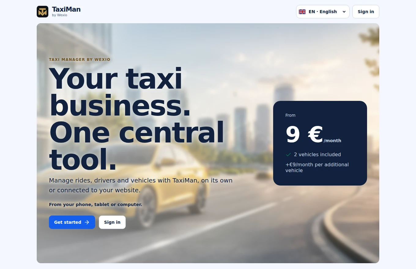 TaxiMan — Transport platform